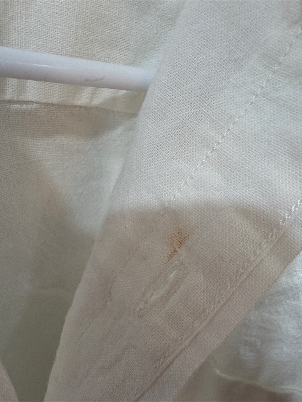 Buck Mason Women’s Cotton Linen Cut Off Short Sleeve Button Down Natural XS $148 - Picture 7 of 9